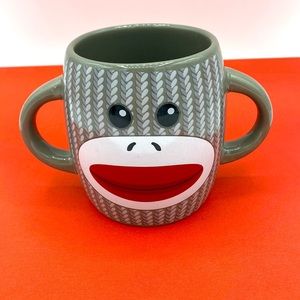 1990’s Galerie Double Handle Sock Monkey Mug